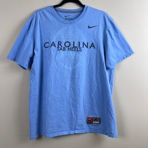 Nike Team Blue North Carolina Tarheels Football Graphic short sleeve tee mens XL